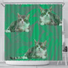 American Wirehair Cat Print Shower Curtains