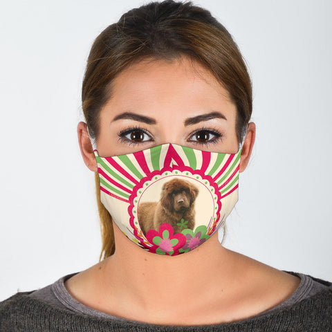 Cute Newfoundland Dog Print Face Mask