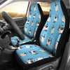 Siamese Cat On Skyblue Print Car Seat Covers