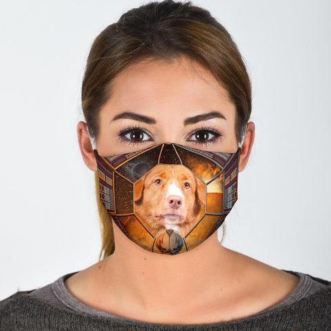 Cute Nova Scotia Duck Tolling Retriever Print Face Mask