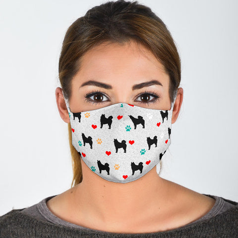 Finnish Spitz Patterns Print Face Mask