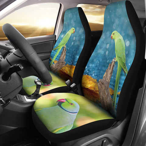 RoseRinged Parakeet Print Car Seat Covers