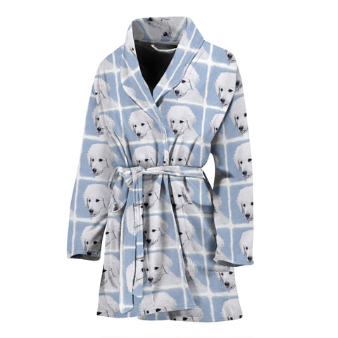 Kuvasz Dog Pattern Print Women's Bath Robe