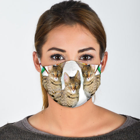 Amazing Savannah Cat Print Face Mask