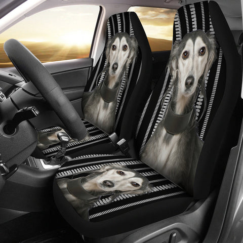 Saluki Dog Print Car Seat Covers