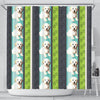 Shihpoo Dog Print Shower Curtain