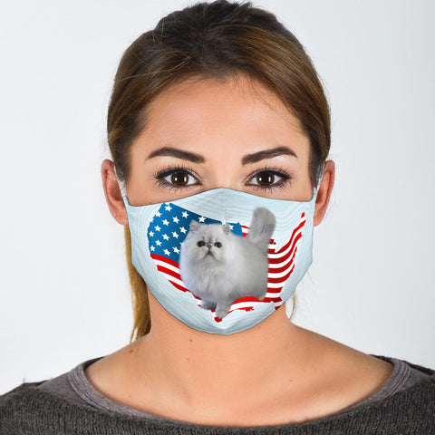 Persian Cat Print Face Mask