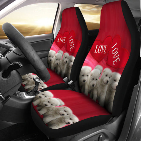 Central Asian Shepherd Dog Print Car Seat Covers