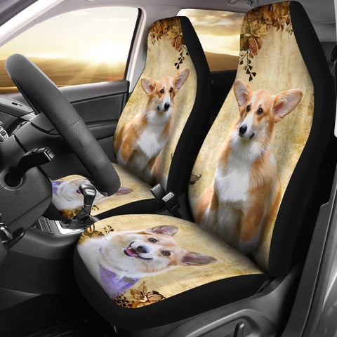 Pembroke Welsh Corgi Print Car Seat Covers