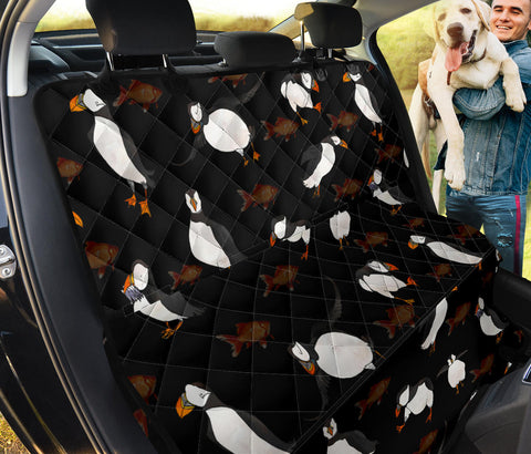 Puffin Bird Patterns Black Print Pet Seat Covers