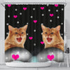 Somali cat Print Shower Curtain