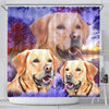 Labrador Retriever Print Shower Curtains