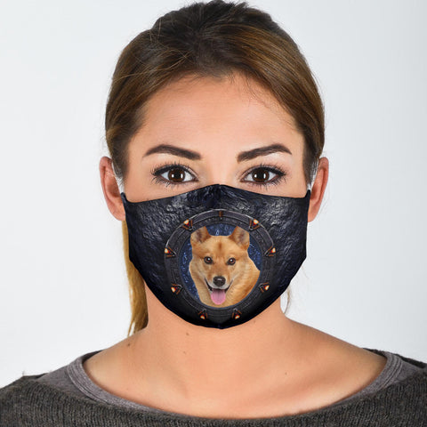 Finnish Spitz Print Face Mask