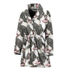 Japanese Chin Print Women's Bath Robe