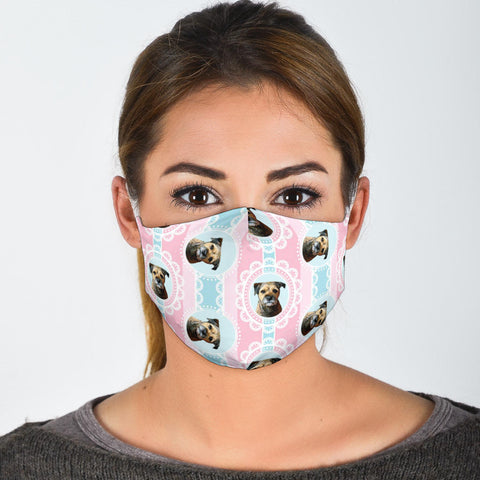 Border Terrier Patterns Print Face Mask