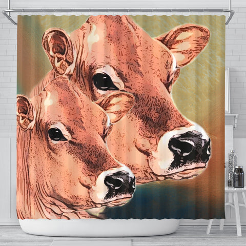 Jersey Cattle (Cow) Print Shower Curtain