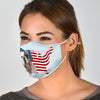 Cute Bulldog US Print Face Mask