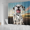 Lovely Dalmatian Print Shower Curtains