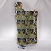 Rough Collie Dog Pattern Print Hooded Blanket