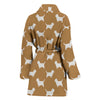 Petit Basset Griffon Vendeen Dog Pattern Print Women's Bath Robe