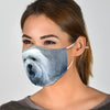 Old English Sheepdog Print Face Mask