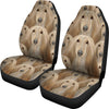 Afghan Hound Dog In Lots Print Car Seat Covers