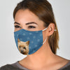 Cute Cairn Terrier Print Face Mask