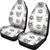 Cute Cat and Paws Print Car Seat Covers