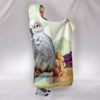 Diamond Dove Bird Print Hooded Blanket