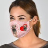 Cute Border Terrier Print Face Mask