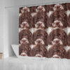 Lagotto Romagnolo Dog Print Shower Curtain