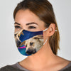 Cute Three Anatolian Shepherd Print Face Mask