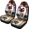 Amazing Walking Himalayan cat Print Car Seat Covers