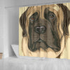 English Mastiff Dog Print Shower Curtain