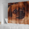 Tibetan Spaniel Dog Print Shower Curtain