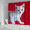 Burmilla Cat Print Shower Curtain