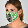 Cute Keeshond Dog Print Face Mask