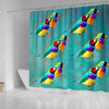 Gouldian Finch Bird Print Shower Curtains