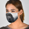 Cute Flat Coated Retriever Print Face Mask