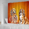 English Cocker Spaniel Print Shower Curtain