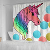 Unicorn Print Shower Curtain
