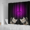 Dragon Li Cat Print Shower Curtain