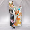 Colorful Leonberger Dog Print Hooded Blanket