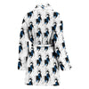 Siberian Husky Dog Pattern Print Women's Bath Robe