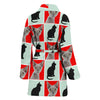 Devon Rex Cat Print Women's Bath Robe