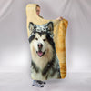 Amazing Alaskan Malamute Print Hooded Blanket