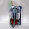 Lovely African Grey Parrot Print Hooded Blanket