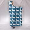 Dachshund Dog Pattern Print Hooded Blanket