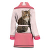 Cute Siberian cat Print Women's Bath Robe