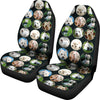 Cute Westie Dog Pattern Print Car Seat Covers